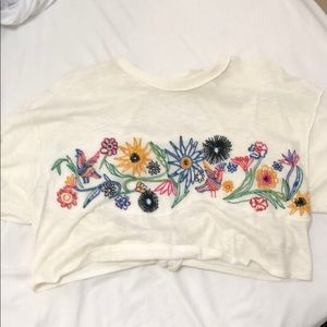 Free people never worn open back tee